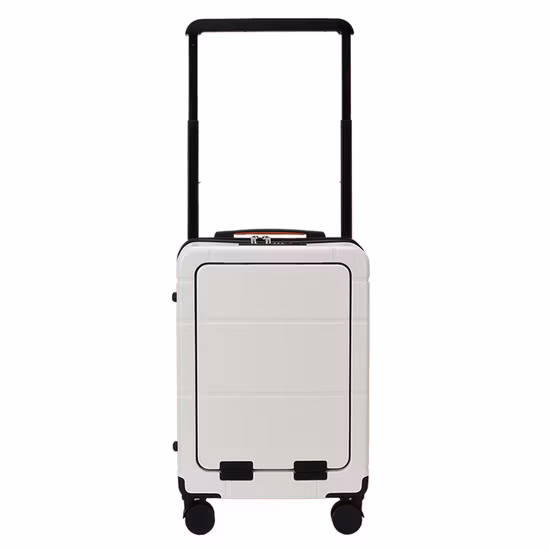 Front Open Laptop Pocket Designer Luggage Luxury Carry on Bayer PC Suitcase with Wide Telescopic Handle
