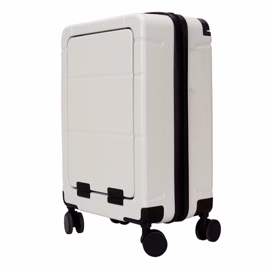 Front Open Laptop Pocket Designer Luggage Luxury Carry on Bayer PC Suitcase with Wide Telescopic Handle