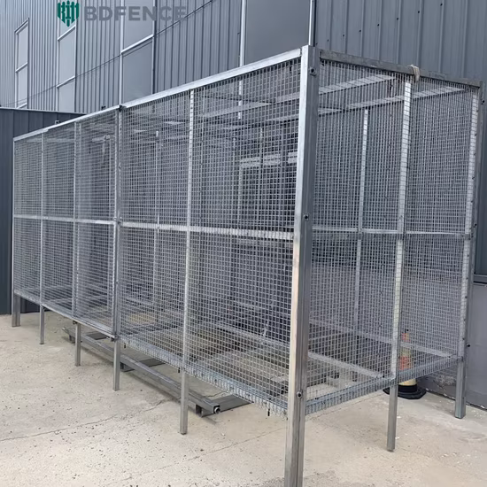 Newest Professional Indoor and Outdoor Walk-in Iron Fence Dog Kennel
